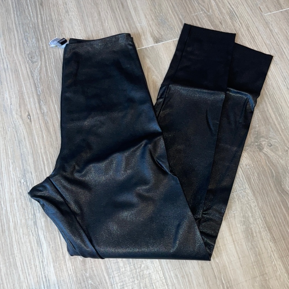 Windsor Black Faux Leather Leggings​